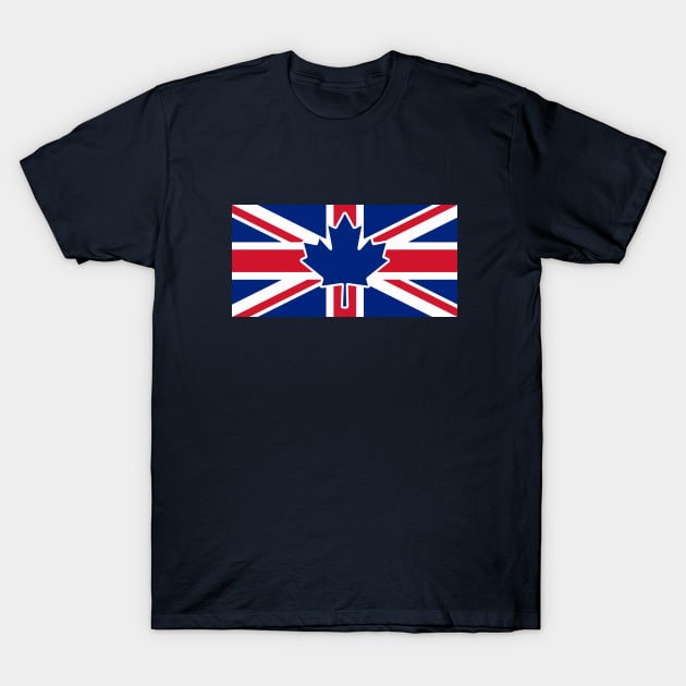 Canada - U.K. Flag Mashup 2 T-Shirt by phneep